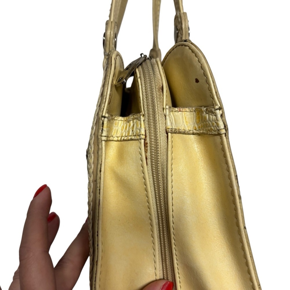 M.C. Yellow Croc Leather Shoulder Bag - Picture 10 of 10